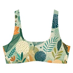 Leaves Pattern Flora Cross Back Hipster Bikini Set from ArtsNow.com Front