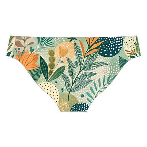 Leaves Pattern Flora Cross Back Hipster Bikini Set from ArtsNow.com Back Under