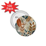 Leaves Pattern Floral 1.75  Buttons (100 pack) 