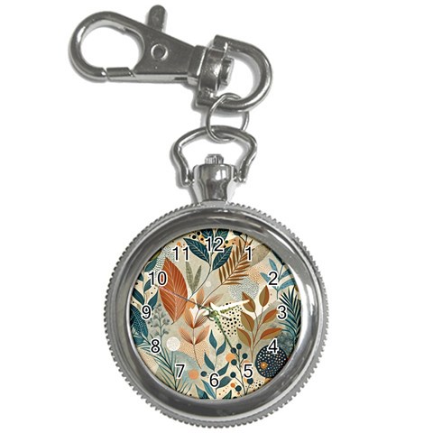 Leaves Pattern Floral Key Chain Watches from ArtsNow.com Front