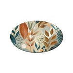 Leaves Pattern Floral Sticker (Oval)