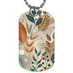 Leaves Pattern Floral Dog Tag (One Side)