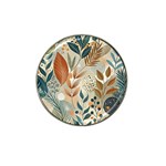 Leaves Pattern Floral Hat Clip Ball Marker