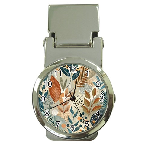 Leaves Pattern Floral Money Clip Watches from ArtsNow.com Front