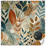 Leaves Pattern Floral Canvas 16  x 16 