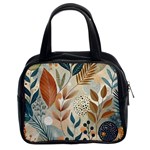 Leaves Pattern Floral Classic Handbag (Two Sides)