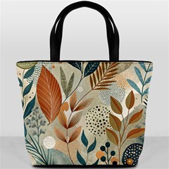 Leaves Pattern Floral Bucket Bag from ArtsNow.com Front