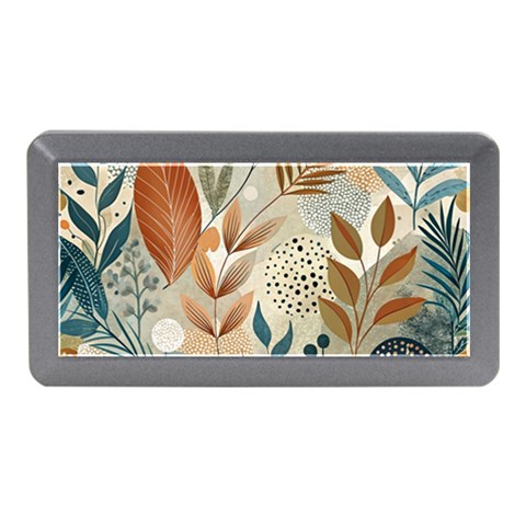 Leaves Pattern Floral Memory Card Reader (Mini) from ArtsNow.com Front