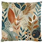 Leaves Pattern Floral Large Cushion Case (One Side)