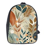 Leaves Pattern Floral School Bag (XL)