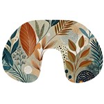 Leaves Pattern Floral Travel Neck Pillow