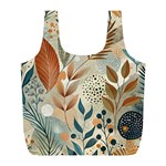 Leaves Pattern Floral Full Print Recycle Bag (L)