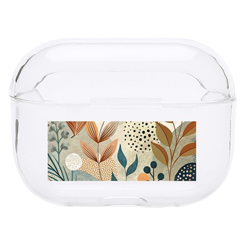 Leaves Pattern Floral Hard PC AirPods Pro Case from ArtsNow.com Front