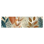 Leaves Pattern Floral Oblong Satin Scarf (16  x 60 )