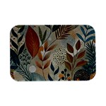 Leaves Pattern Floral Open Lid Metal Box (Silver)  