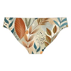 Leaves Pattern Floral Cross Back Hipster Bikini Set from ArtsNow.com Back Under