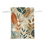 Leaves Pattern Floral Lightweight Drawstring Pouch (S)