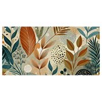 Leaves Pattern Floral Banner and Sign 8  x 4 