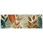 Leaves Pattern Floral Banner and Sign 9  x 3 