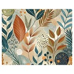 Leaves Pattern Floral Premium Plush Fleece Blanket (Medium)