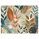 Leaves Pattern Floral Premium Plush Fleece Blanket (Extra Small)