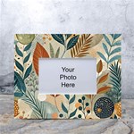 Leaves Pattern Floral White Tabletop Photo Frame 4 x6 