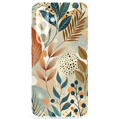 Leaves Pattern Floral Samsung Galaxy S24 6.2 Inch Black TPU UV Case from ArtsNow.com Front