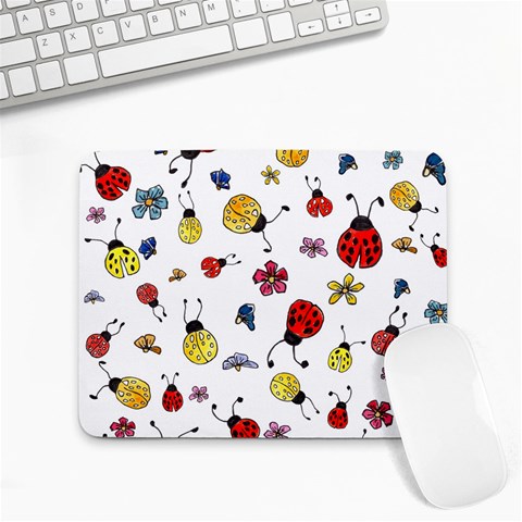 Seamless Pattern Nature Flowers Small Mousepad from ArtsNow.com Front