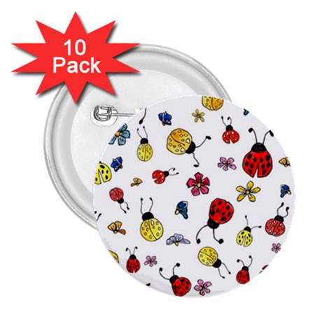 Seamless Pattern Nature Flowers 2.25  Buttons (10 pack)  from ArtsNow.com Front