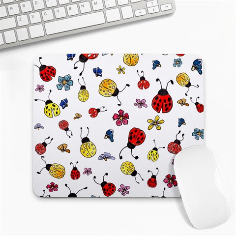 Seamless Pattern Nature Flowers Large Mousepad from ArtsNow.com Front