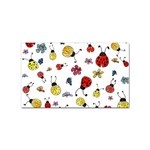 Seamless Pattern Nature Flowers Sticker Rectangular (100 pack)