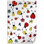 Seamless Pattern Nature Flowers Canvas 20  x 30 