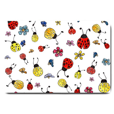 Seamless Pattern Nature Flowers Large Doormat from ArtsNow.com 30 x20  Door Mat