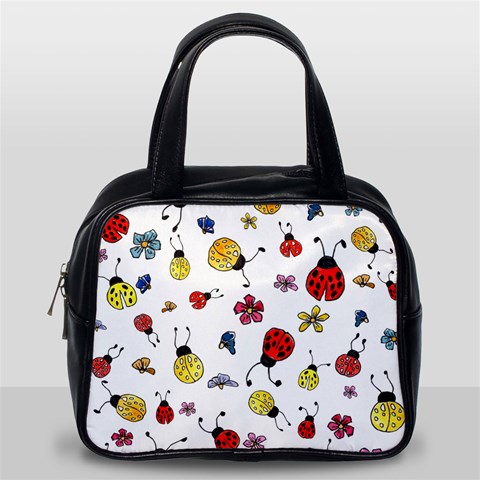 Seamless Pattern Nature Flowers Classic Handbag (Two Sides) from ArtsNow.com Back