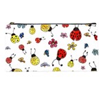 Seamless Pattern Nature Flowers Pencil Case