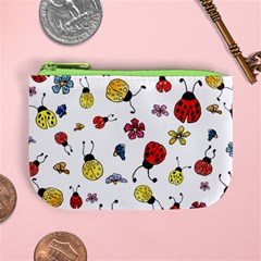 Seamless Pattern Nature Flowers Mini Coin Purse from ArtsNow.com Front