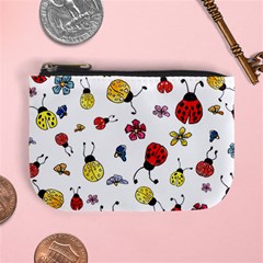 Seamless Pattern Nature Flowers Mini Coin Purse from ArtsNow.com Front