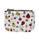 Seamless Pattern Nature Flowers Mini Coin Purse