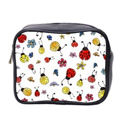 Seamless Pattern Nature Flowers Mini Toiletries Bag (Two Sides) from ArtsNow.com Front