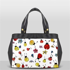 Seamless Pattern Nature Flowers Oversize Office Handbag (2 Sides) from ArtsNow.com Front