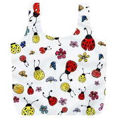 Seamless Pattern Nature Flowers Full Print Recycle Bag (XL) from ArtsNow.com Front