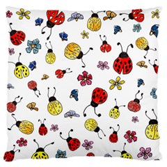 Seamless Pattern Nature Flowers Large Premium Plush Fleece Cushion Case (Two Sides) from ArtsNow.com Front