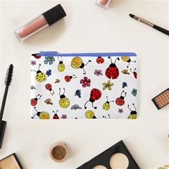 Seamless Pattern Nature Flowers Cosmetic Bag (XS) from ArtsNow.com Front