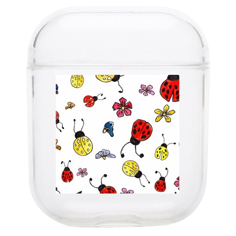 Seamless Pattern Nature Flowers Soft TPU AirPods 1/2 Case from ArtsNow.com Front