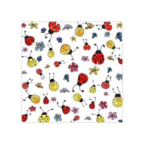 Seamless Pattern Nature Flowers Square Tapestry (Small) from ArtsNow.com Front