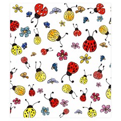 Seamless Pattern Nature Flowers Kids  Hooded Rain Ponchos from ArtsNow.com Pocket