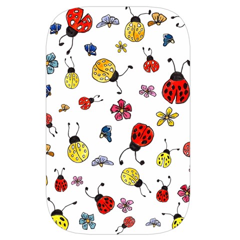 Seamless Pattern Nature Flowers Waist Pouch (Large) from ArtsNow.com Front