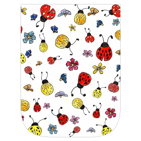 Seamless Pattern Nature Flowers Waist Pouch (Large) from ArtsNow.com Front Pocket