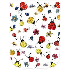 Seamless Pattern Nature Flowers Waist Pouch (Large) from ArtsNow.com Front Pocket