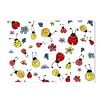 Seamless Pattern Nature Flowers Crystal Sticker (A4)